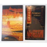 Russian Interest: Two large format Patek work panels, 20th century, one with a perspective view of