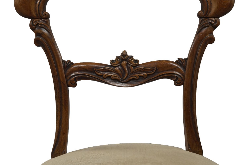 A George III style walnut sofa table, late 19th century, the drop leaf top above single drawer, - Image 7 of 7