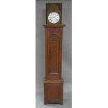 A French Comtoise clock, 19th century, the dial with Roman numerals, signed Frederic Ferard, a