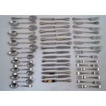 A set of Inox stainless steel flatware for eight comprising: 8 table forks; 8 dessert forks; 8 table