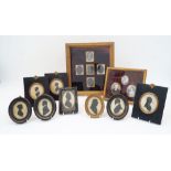 A group of portrait silhouettes, miniatures on ivory and photographic plates depicting the Paul