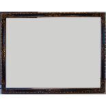 A Parcel Gilded and Ebonised Composition Spanish Style Frame, early 20th century, with schematic