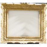 A Gilded Composition Louis XIV Style Frame, mid-late 20th century, with leaf sight, sanded frieze,