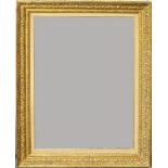 A Gilded Composition Louis XIII Style Frame, mid-late 20th century, with cavetto sight, foliate,