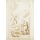 Richard Earlom, British 1743-1822- Annunciation scene, after Giovanni Batista Cipriani; etching with
