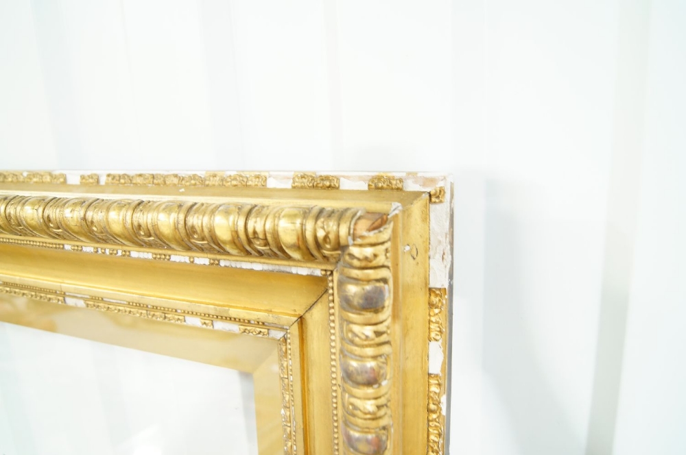 An English Gilded Composition Neo-Classical Style Glazed Frame of Large Proportions, mid-late 19th - Image 3 of 3