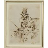 Attributed to John Leech, British 1817-1864- The Affluent Coach Driver; and The Down At Heel Coach