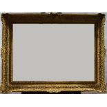 A Gilded Composition Louis XIV Style Frame, mid 20th century, with leaf sight, sanded frieze, the