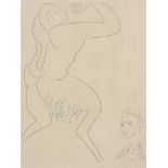 Henri Matisse, French, 1869-1954- Untitled, from Poesies, 1932; etching in black and white on