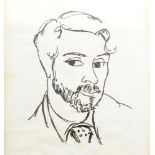 Edward Wolfe, South African/British 1897–1982- Self-Portrait; lithograph, signed and numbered '13/