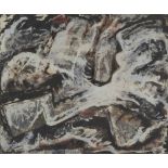 Millie Frood, Scottish 1900–1988- Abstract, 1957; oil on paper, signed, titled and dated on the