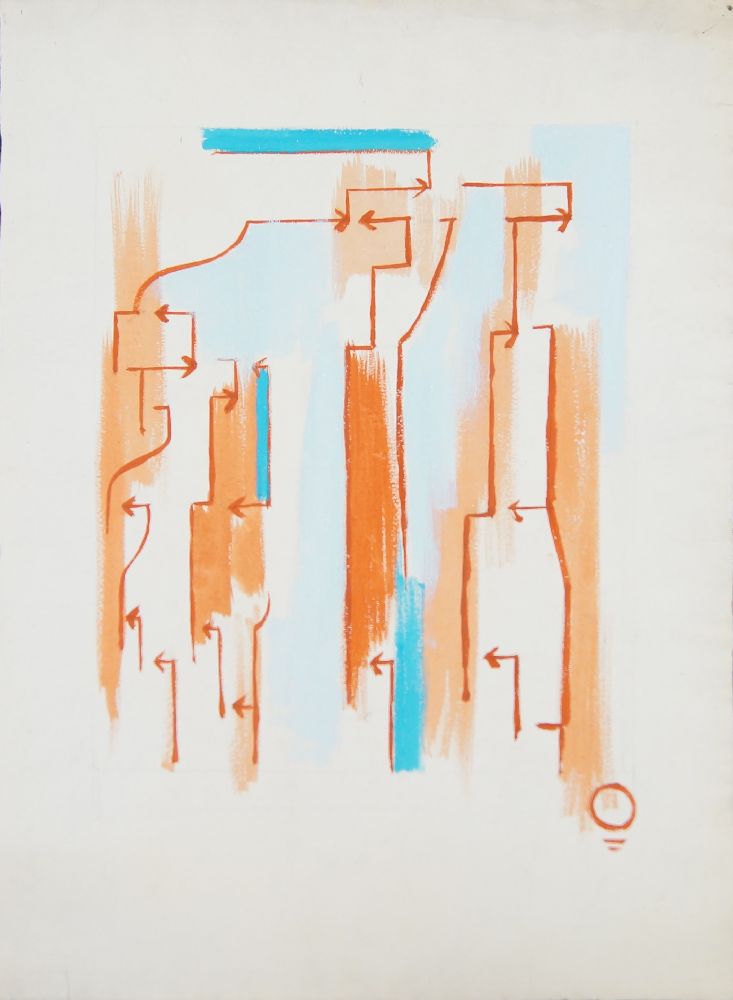 Francis Carr, Hungarian/British 1919-2013- Structure, Windows; pastels on paper, titled to the - Image 2 of 3