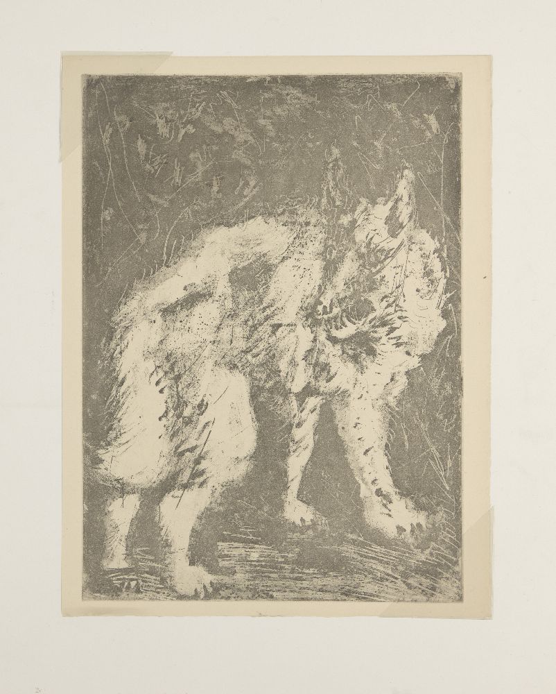 After Pablo Picasso, Spanish 1881-1973- Le Loup, from Histoire Naturelle (Textes de Buffon), 1942;