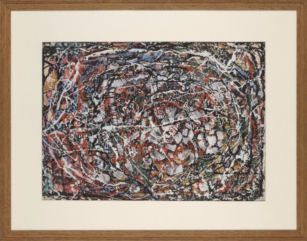 Igor Ershov, Russian 1916-1985- Abstraction, from the Series Music, 1961; gouache, watercolour, - Image 2 of 3