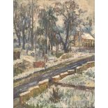 Ernst Eisenmayer, Austrian/British 1920–2018- Winter Solna Ave, 1956; oil on canvas, signed with