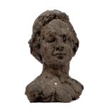 Stella Steyn, Irish 1907-1987 - Woman's head; resin maquette, H30 x W19 cm (ARR) Please refer to