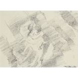 Clifford Hall, ROI, NS, British 1904-1973- Sadler’s Wells ballet, 1947; pencil on paper, signed,