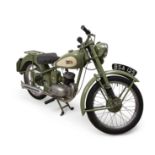 A 1955 BSA Bantam 125CC sage green motorbike, VIN: B2555227, Mileage: 5,456 miles, Registration: ...