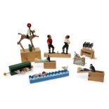 A collection of hand-operated automata