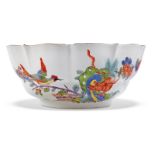 A Meissen Kakiemon porcelain shaped circular bowl