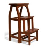 A Victorian mahogany metamorphic stool/library steps