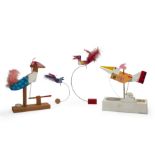 Tony Mann, 1927-2013, Bird Plane, a hand-operated automaton, painted wood, wire, feather, paper, ...