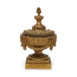 A French gilt-bronze potpourri urn and cover