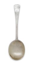 A 17th century West Country silver Puritan spoon, Exeter, c.1660, Edward Anthony, prick dated 166...