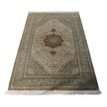 A Turkish Kayseri silk carpet