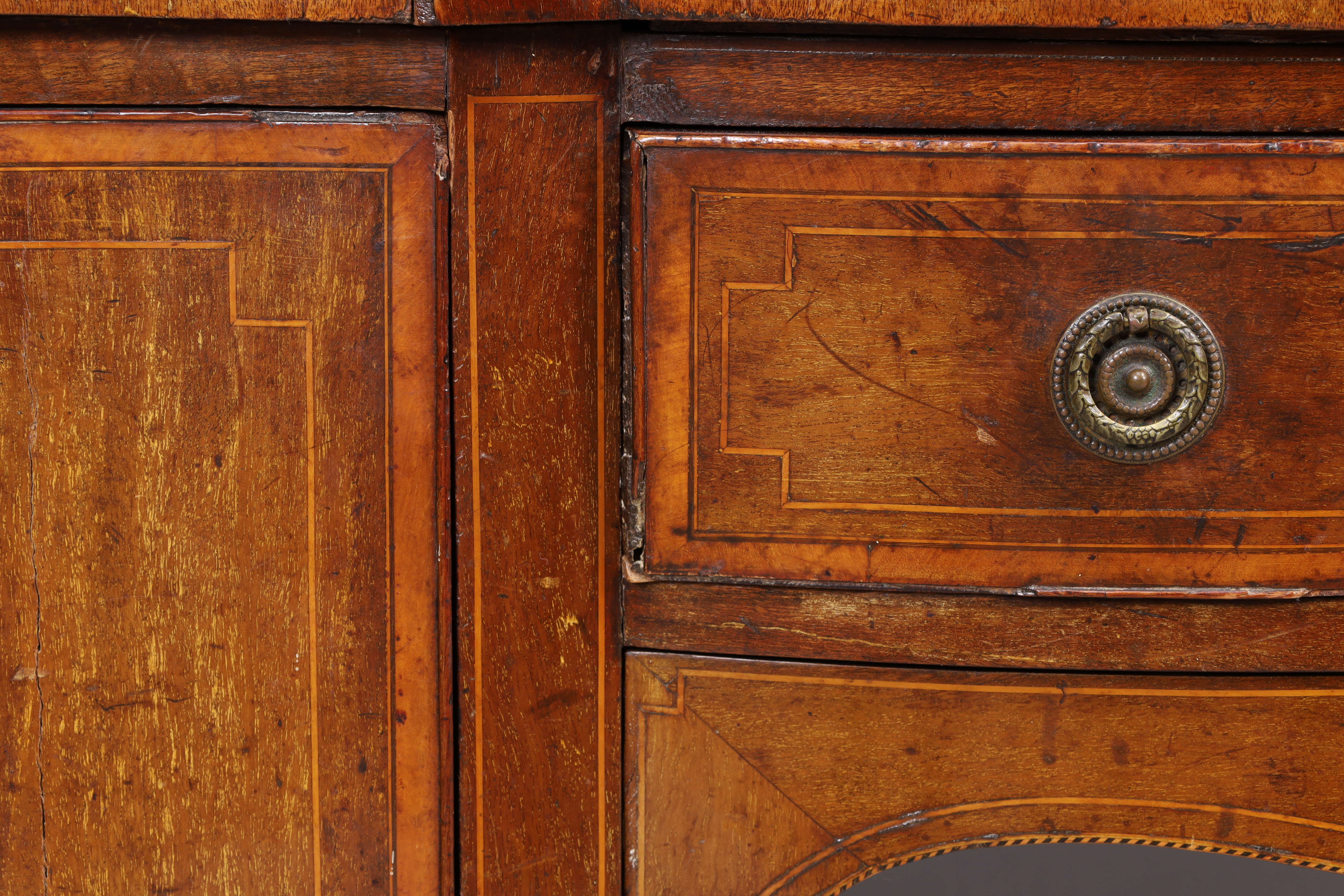 A George III mahogany serpentine fronted sideboard - Image 3 of 3