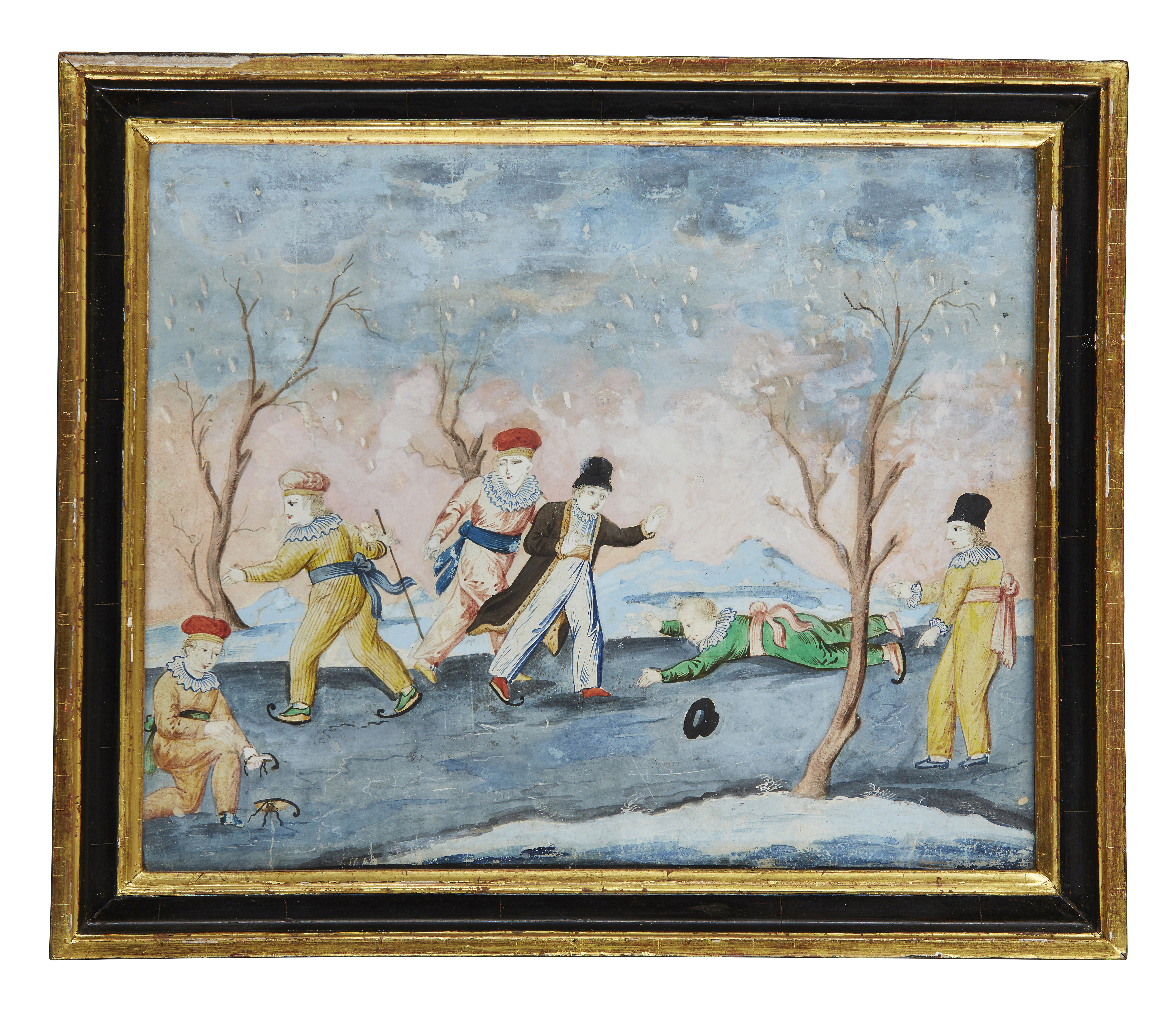 A set of four Italian paintings representing the Four Seasons