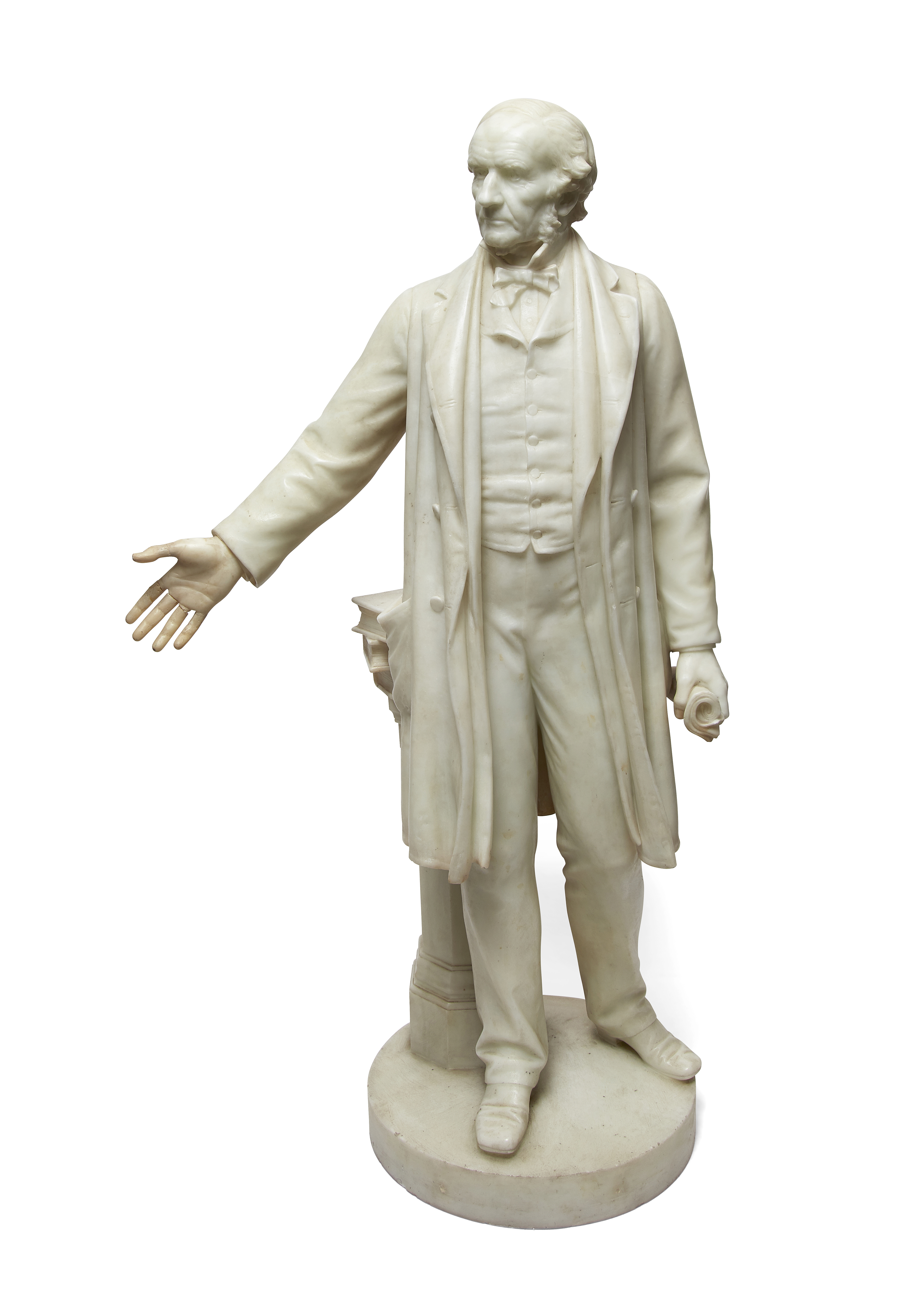 After Albert Bruce-Joy, Irish, 1842-1924, a marble statue of William Ewart Gladstone, 1809-98, la... - Image 2 of 2
