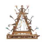 Robert Race, b. 1943, Chesil String, a hand-wound automaton, wood, driftwood, sea string, metal, ...