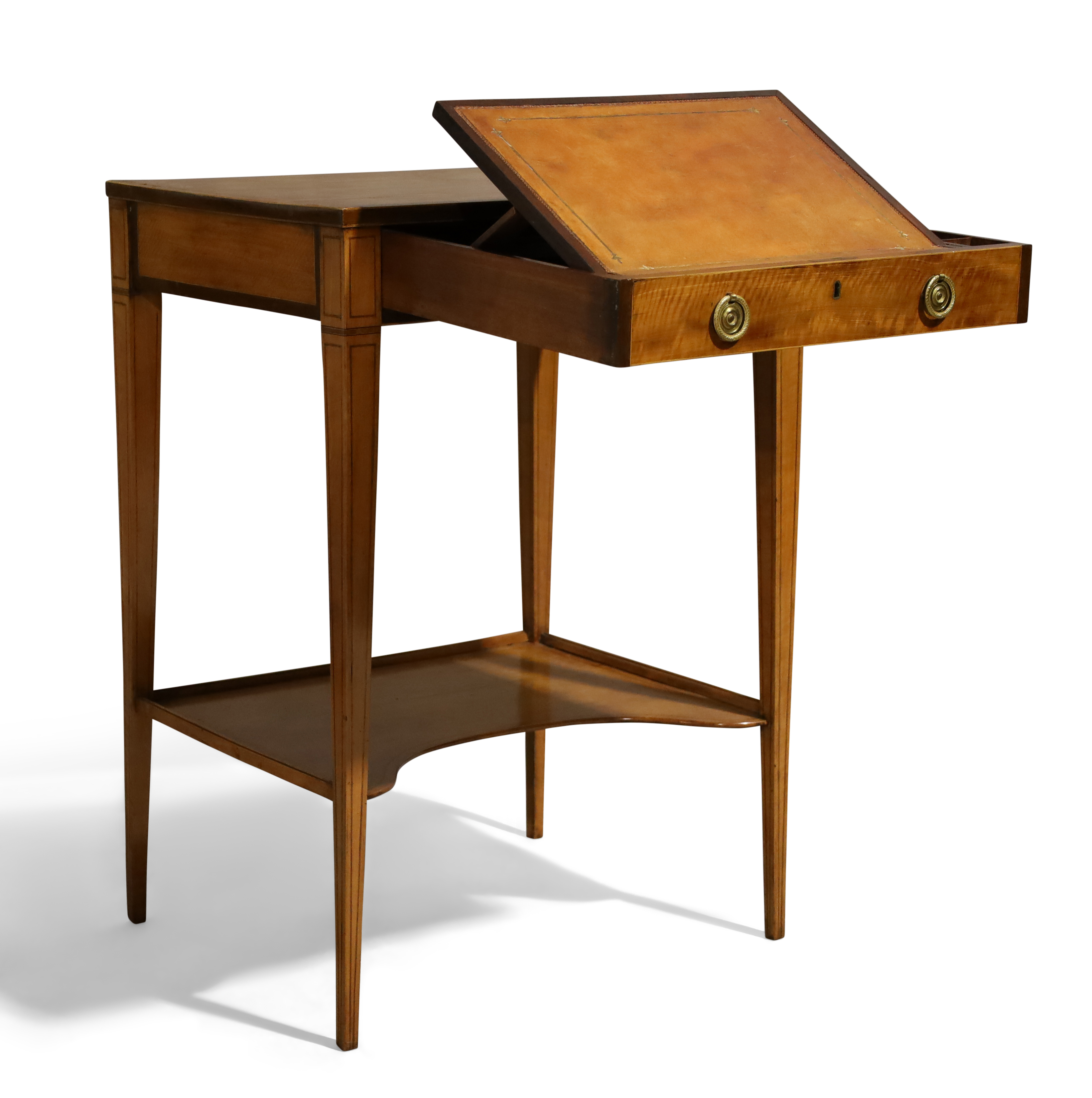 A George III mahogany writing table - Image 2 of 4