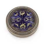 An early 20th century French enamelled box by Auguste Guyot, Paris, 1903-1913, of circular form, ...