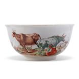 A Meissen porcelain Hausmalerei waste-bowl