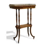 A Regency mahogany side table