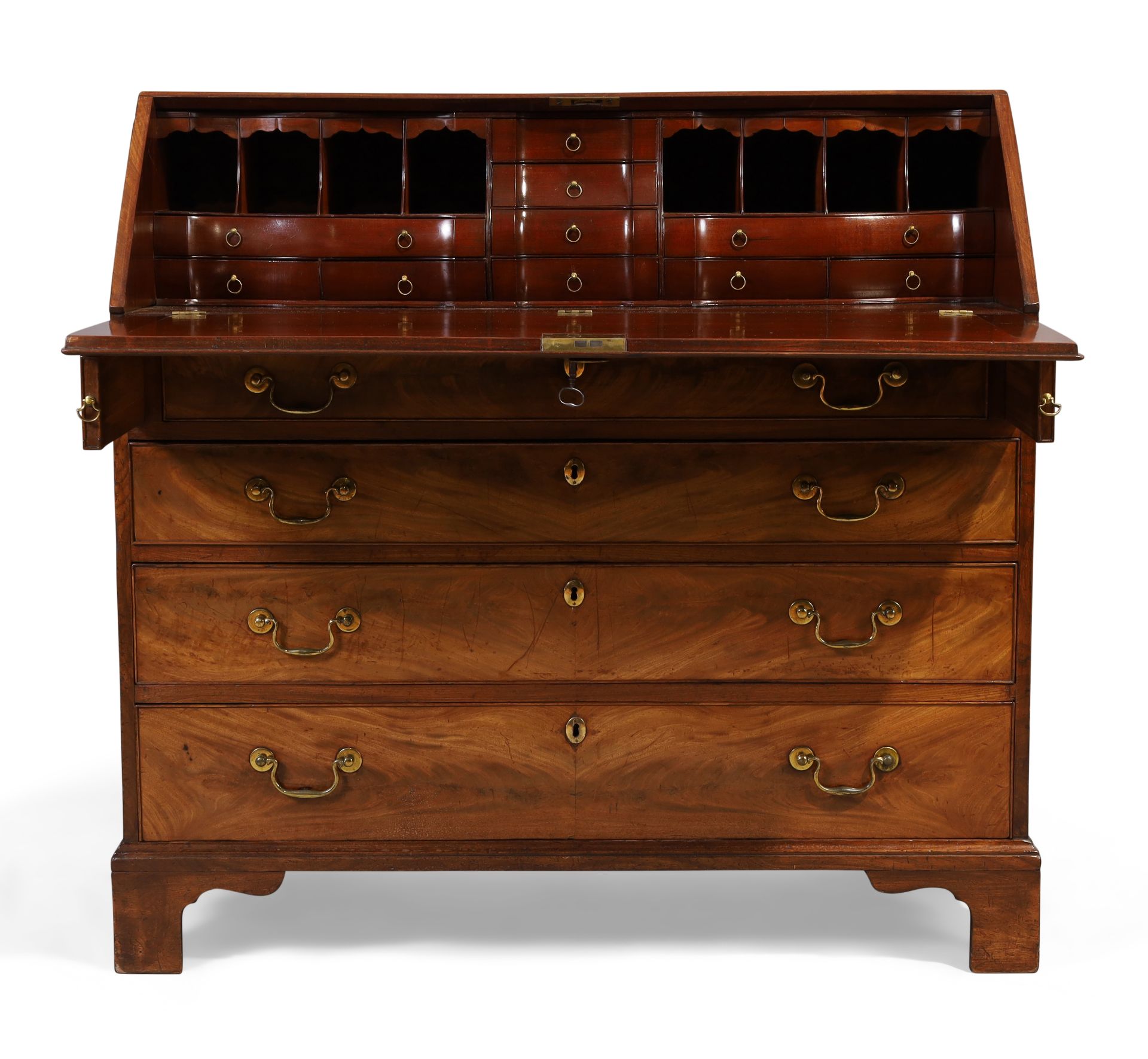 A George III mahogany bureau