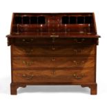 A George III mahogany bureau