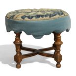 An English walnut stool