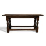 An English oak refectory table