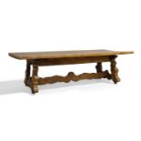 A Spanish Baroque walnut low table