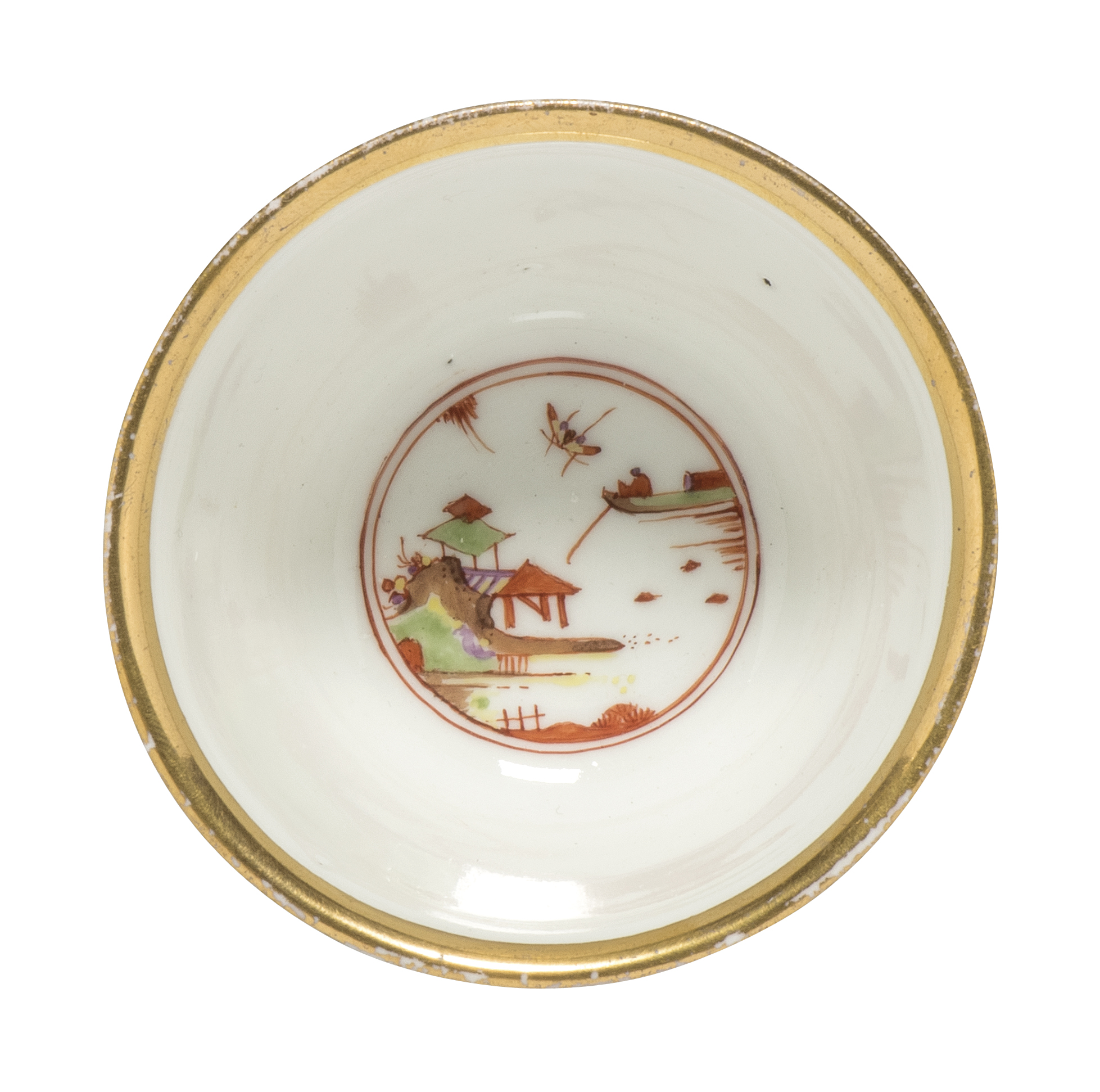 A Meissen porcelain chinoiserie tea bowl and saucer, c.1723-24, painted in the manner of J.G. Hör... - Image 5 of 6