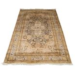 A Persian Hamadan part silk rug