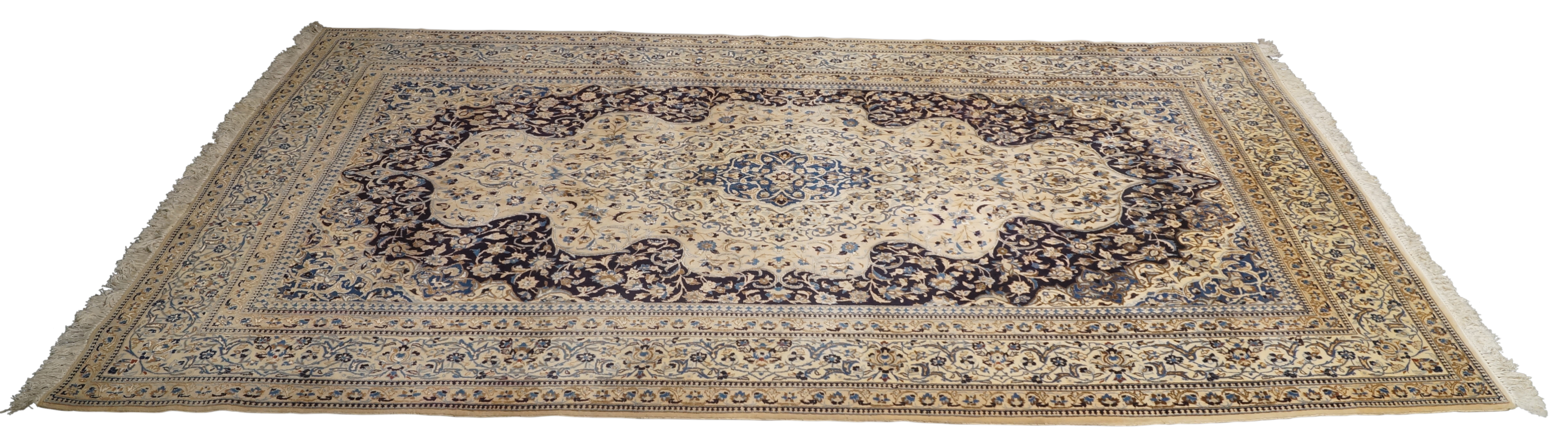 A Persian Nain carpet - Image 2 of 4