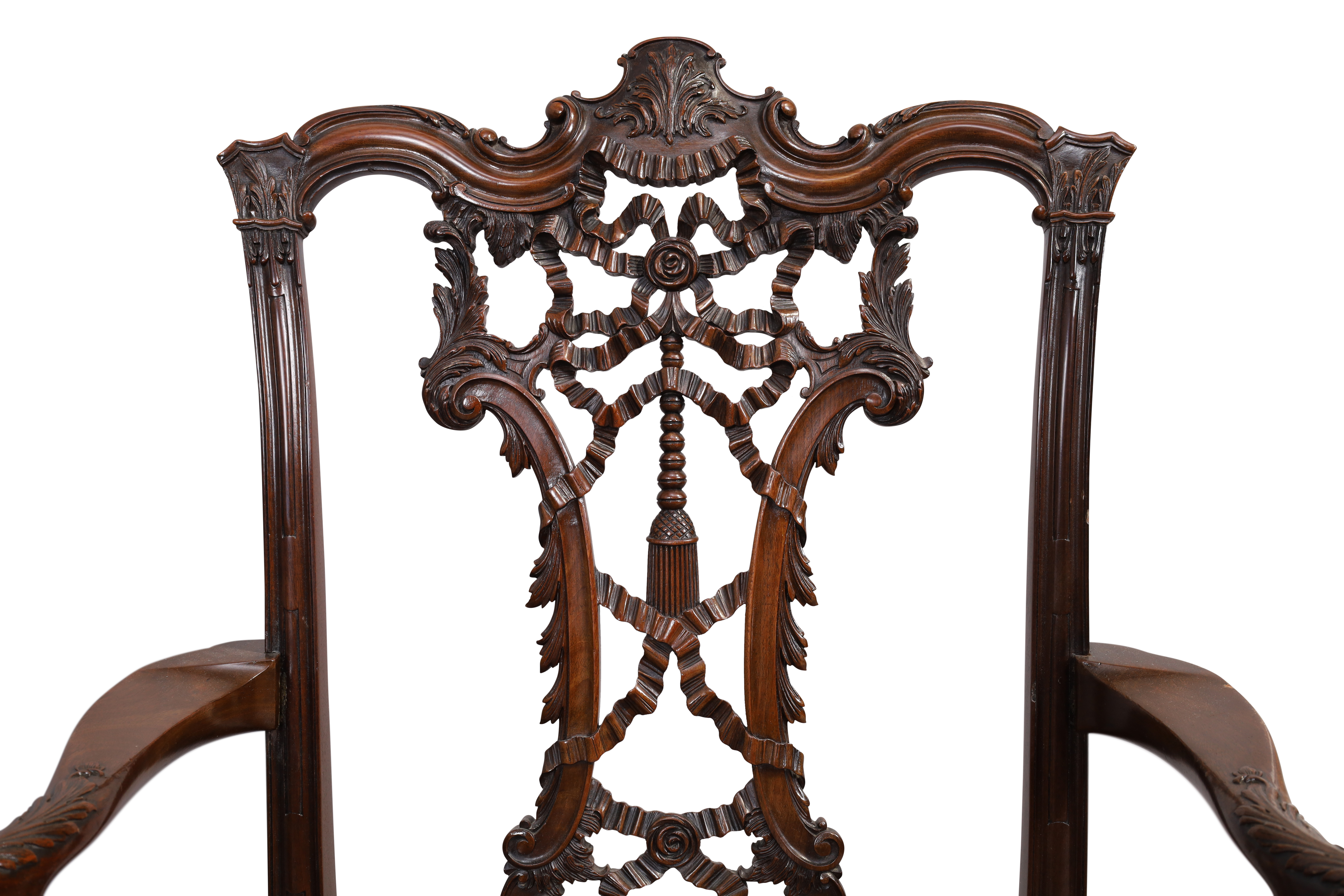 A set of eight George III style mahogany dining chairs - Image 5 of 5