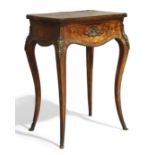 A French inlaid kingwood boudoir table
