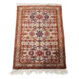A Russian Caucasian Perpedil rug, second quarter 20th century, multi coloured geometric design, o...