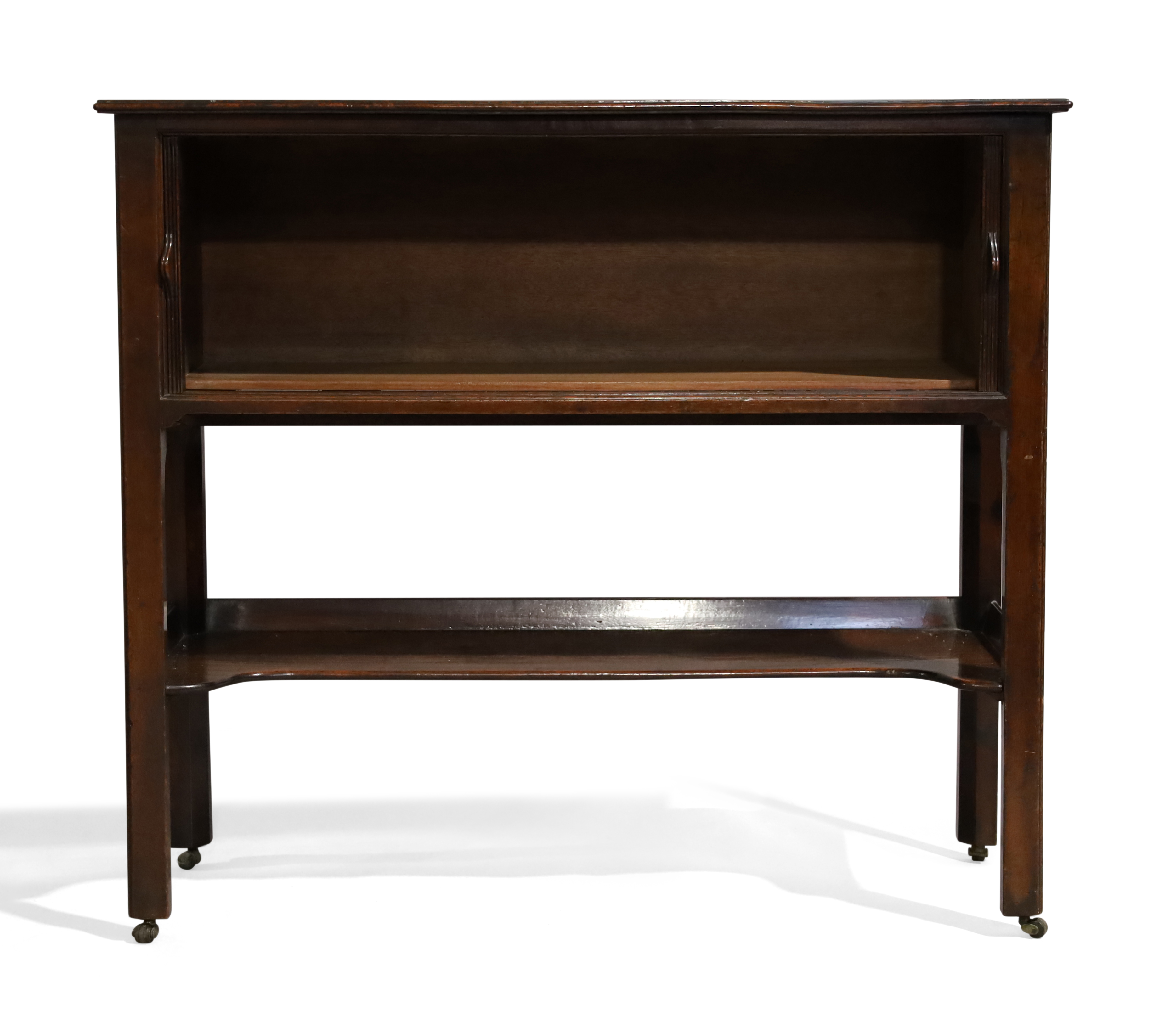 A George III mahogany tambour fronted side cabinet - Image 2 of 3