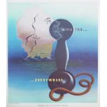 Adolphe Mouron Cassandre, French 1901-1968, Project for a Newspaper Poster; Project for a Teleph...